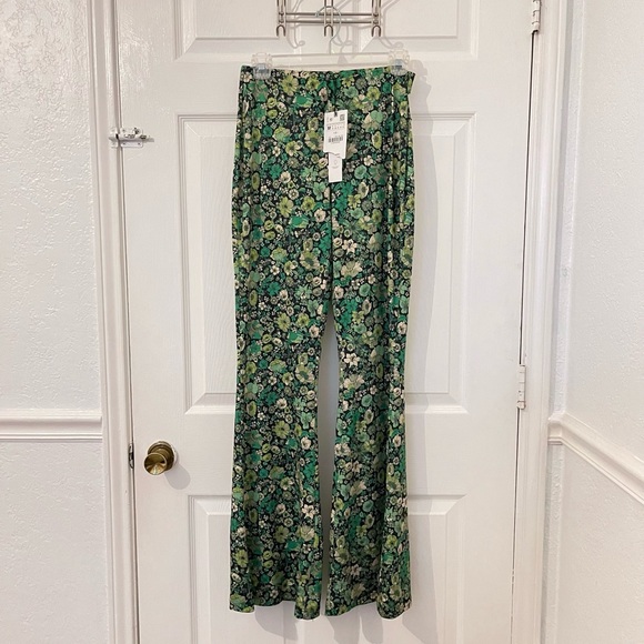 NEW Zara High Waisted Flared Pants - Picture 2 of 7